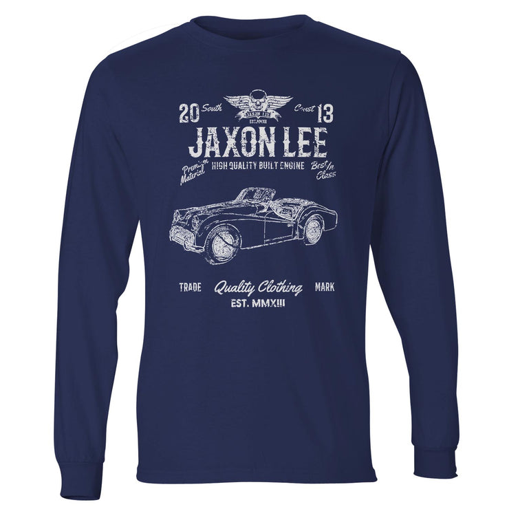 JL Soul Illustration For A Triumph TR3 B 1962 Motorcar Fan LS-Tshirt