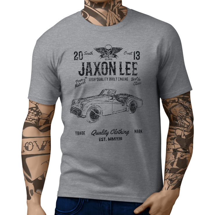 JL Soul Illustration For A Triumph TR3 B 1962 Motorcar Fan T-shirt