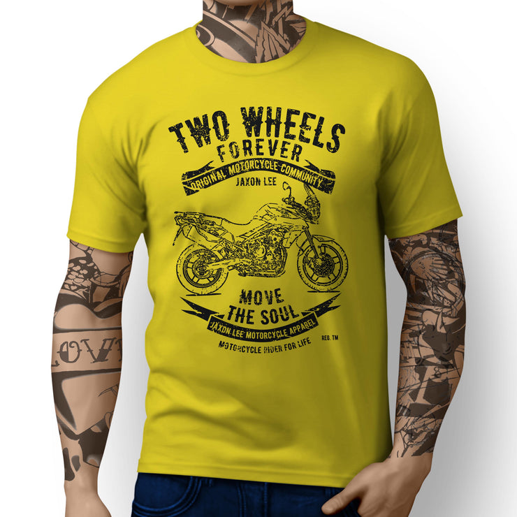JL Soul Illustration For A Triumph Tiger 800 Motorbike Fan T-shirt - Jaxon lee