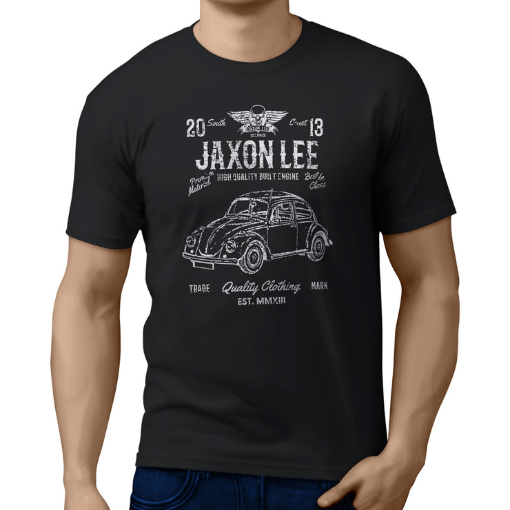 JL Soul illustration for a Volkswagen 1968 Beetle 1500 Limousine fan T-shirt