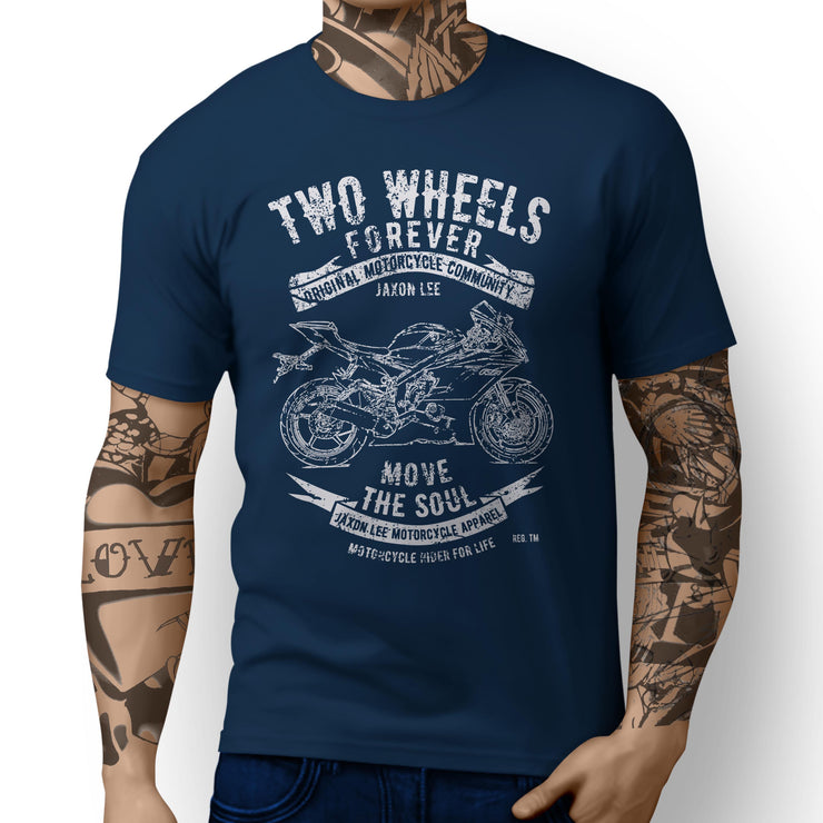 JL* Soul Illustration For A Yamaha YZF-R6 2017 Motorbike Fan T-shirt