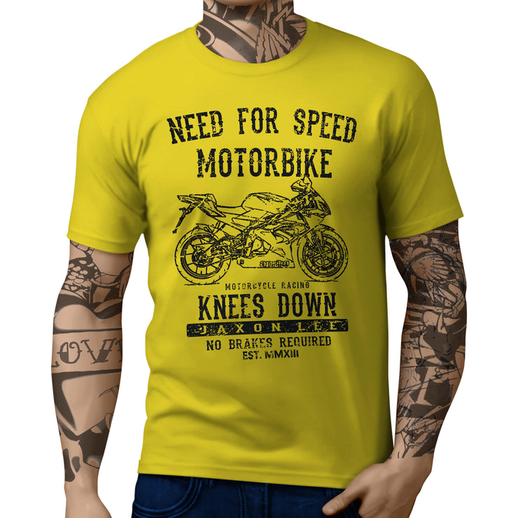 JL Speed Illustration for a Aprilia RS125 2009 Motorbike fan T-shirt