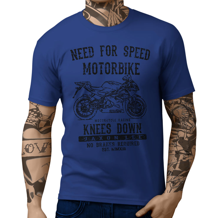 JL Speed Illustration for a Aprilia RS125 2009 Motorbike fan T-shirt