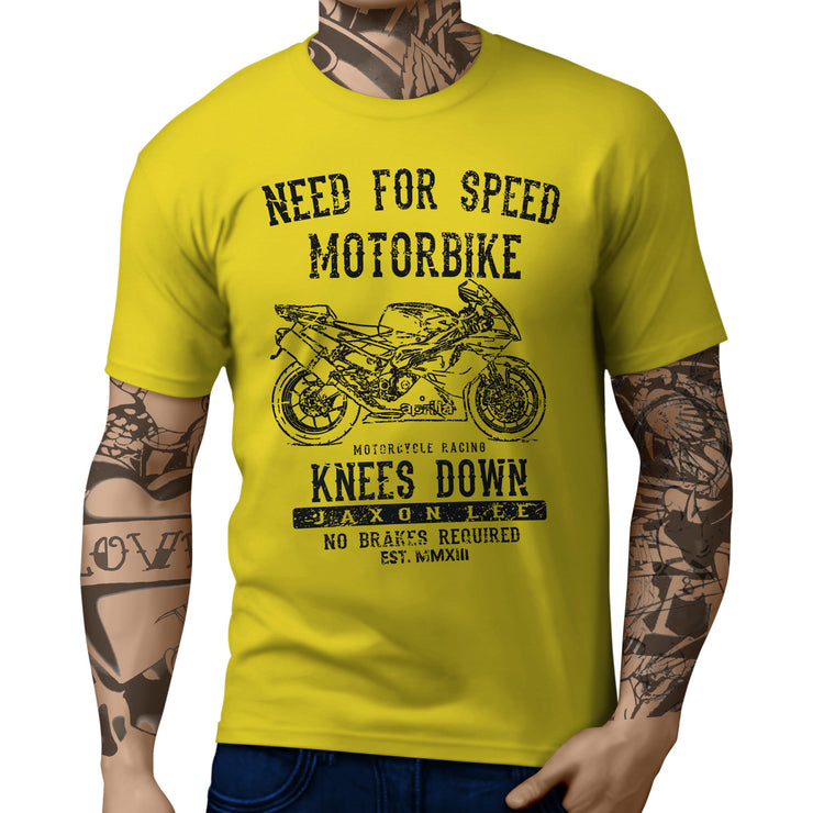 JL Speed Illustration for a Aprilia RSV1000R Factory Motorbike fan T-shirt