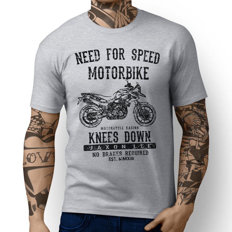 JL Speed Illustration For A BMW F700GS Motorbike Fan T-shirt