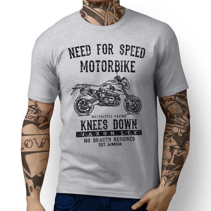 JL Speed Illustration For A BMW HP2 Megamoto Motorbike Fan T-shirt