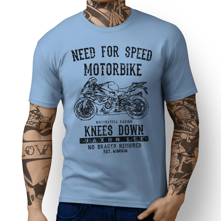 JL Speed Illustration For A BMW HP4 Motorbike Fan T-shirt