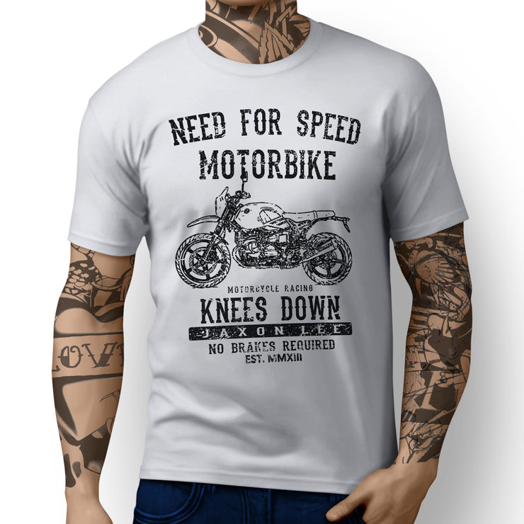 JL Speed Illustration For A BMW RnineT Urban GS 2017 Motorbike Fan T-shirt