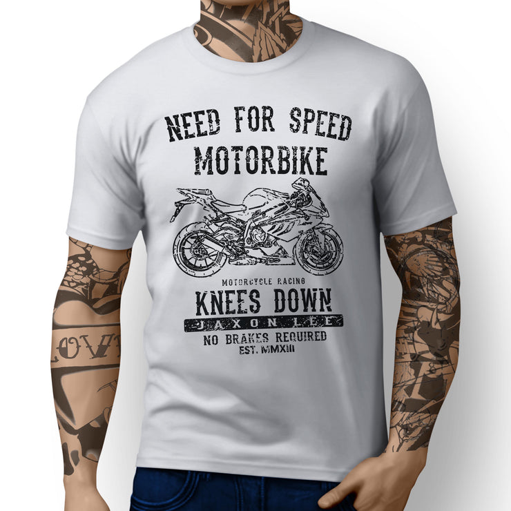 JL Speed Illustration For A BMW S1000RR 2011 Motorbike Fan T-shirt