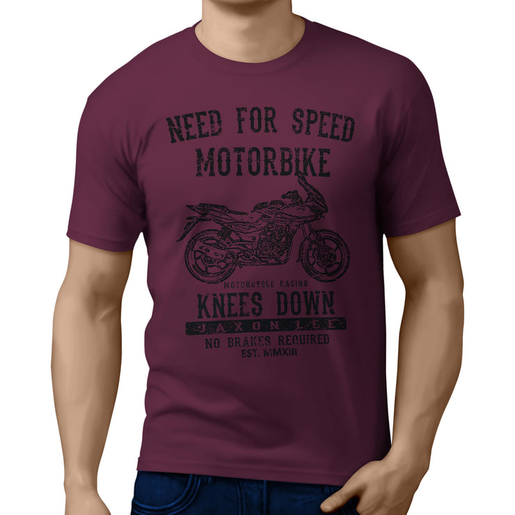JL Speed Illustration For A Bajaj Pulsar 220 Motorbike Fan T-shirt