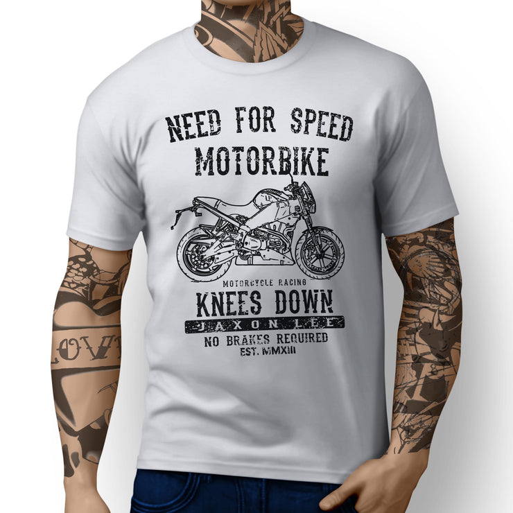 JL Speed Illustration For A Buell Lightning XB12S 2010 Motorbike Fan T-shirt