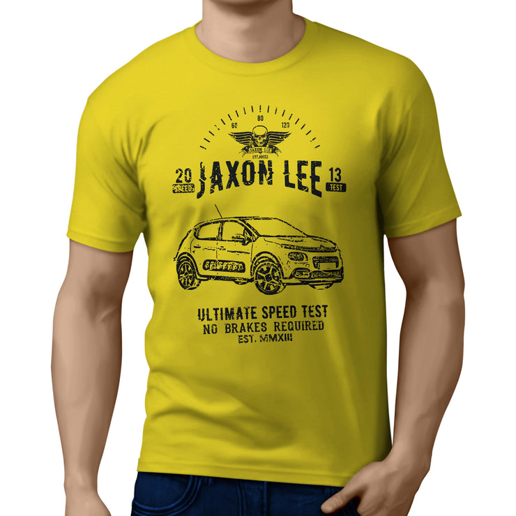 JL Speed Illustration For A Citroen C3 Motorcar Fan T-shirt