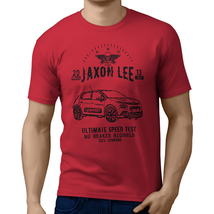 JL Speed Illustration For A Citroen C3 Motorcar Fan T-shirt