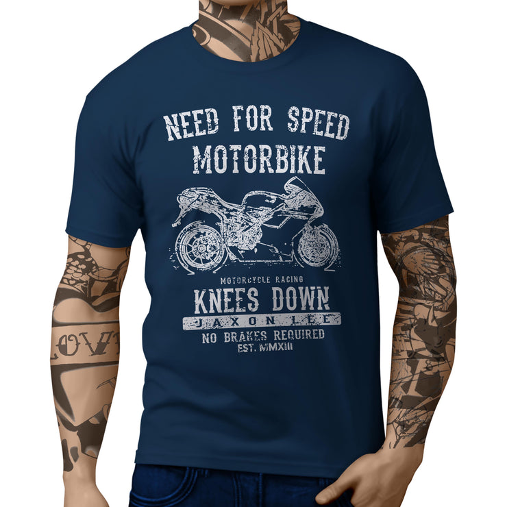 JL Speed Illustration For A Ducati 1098S Motorbike Fan T-shirt