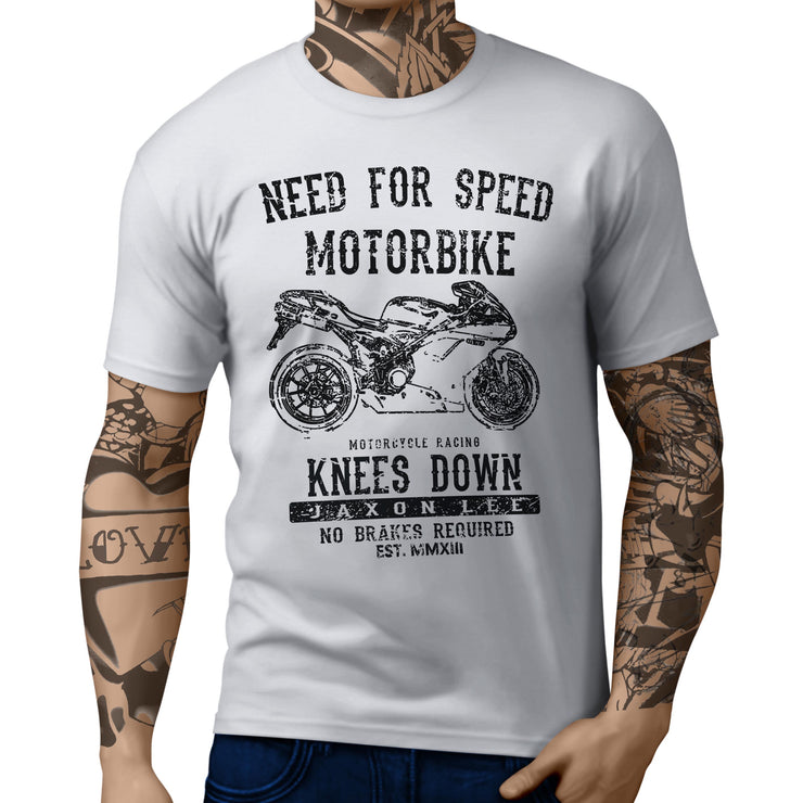 JL Speed Illustration For A Ducati 1198 Motorbike Fan T-shirt