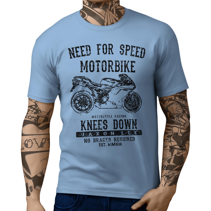 JL Speed Illustration For A Ducati 1198 Motorbike Fan T-shirt