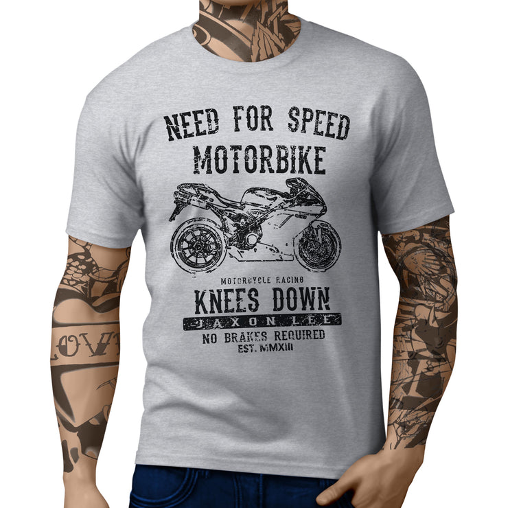 JL Speed Illustration For A Ducati 1198 Motorbike Fan T-shirt