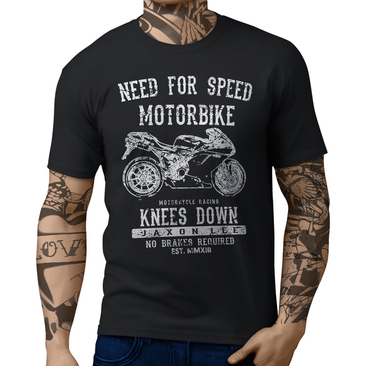 JL Speed Illustration For A Ducati 1198 Motorbike Fan T-shirt