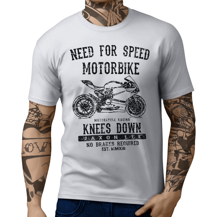 JL Speed Illustration For A Ducati 1198 Panigale R Motorbike Fan T-shirt