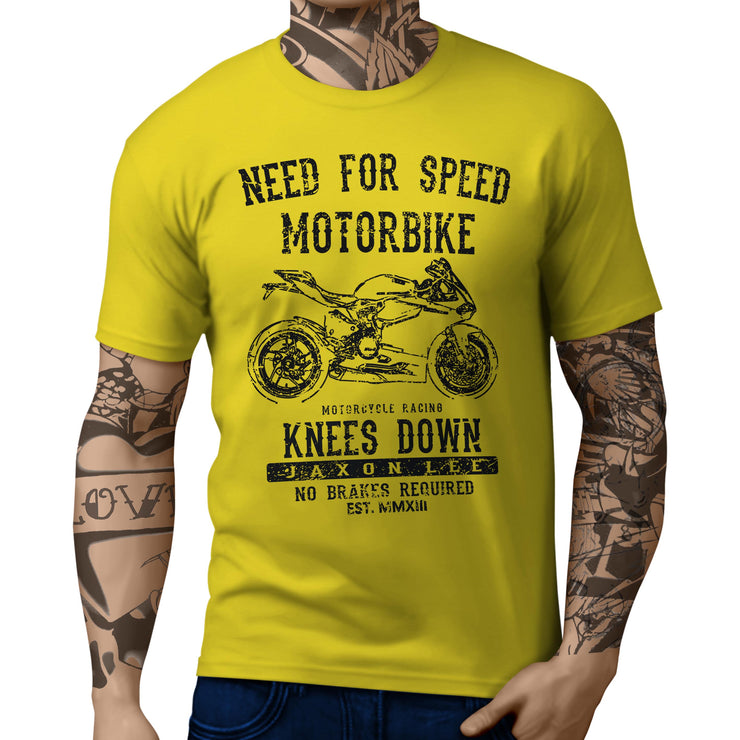 JL Speed Illustration For A Ducati 1199 Panigale Motorbike Fan T-shirt