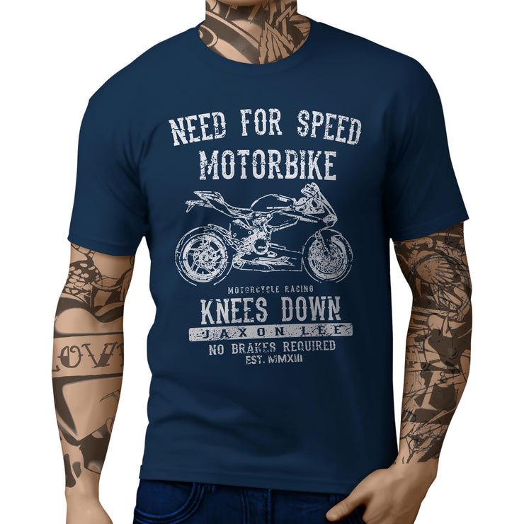 JL Speed Illustration For A Ducati 1199 Panigale Motorbike Fan T-shirt