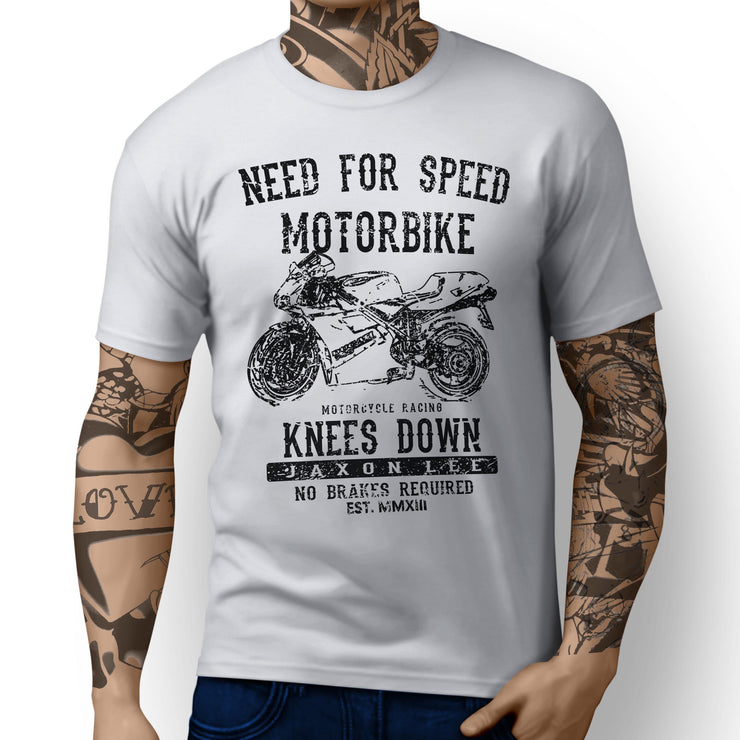 JL Speed Illustration For A Ducati 748 Motorbike Fan T-shirt