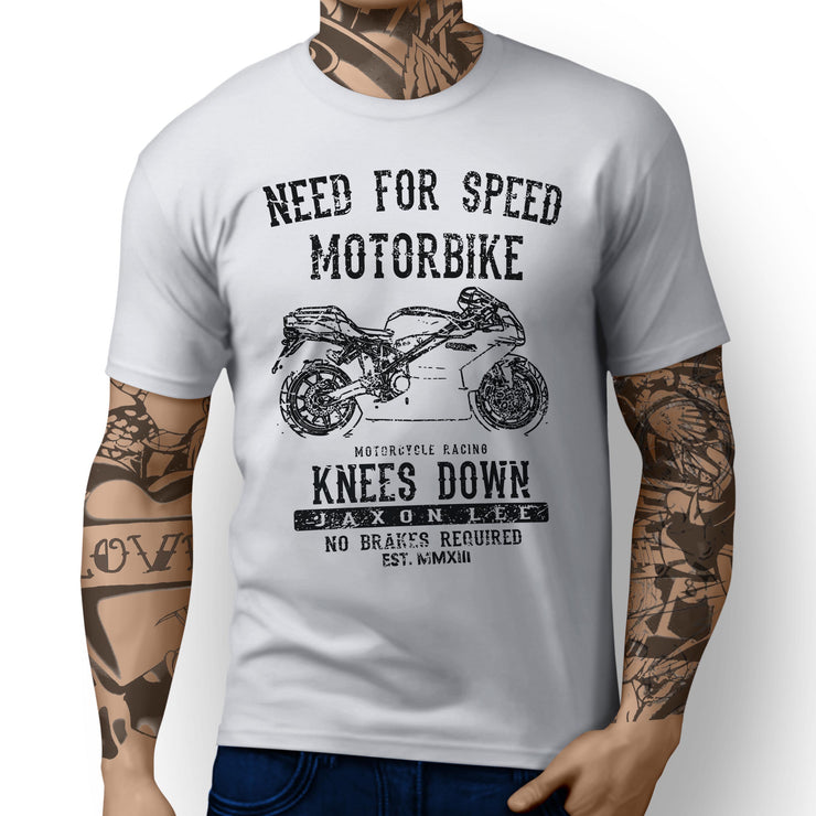 JL Speed Illustration For A Ducati 999 Motorbike Fan T-shirt