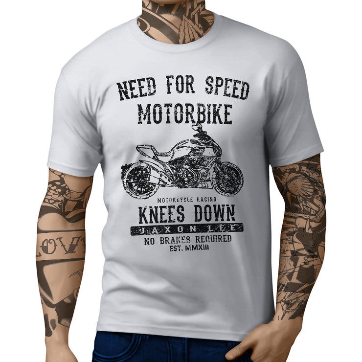 JL Speed Illustration For A Ducati Diavel Motorbike Fan T-shirt
