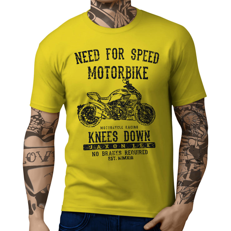 JL Speed Illustration For A Ducati Diavel Motorbike Fan T-shirt