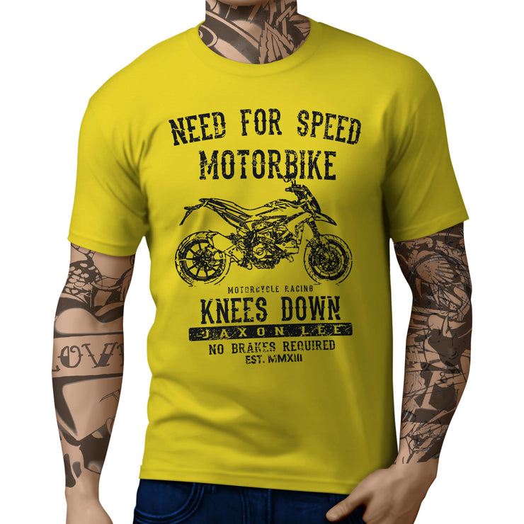 JL Speed Illustration For A Ducati Hypermotard Motorbike Fan T-shirt