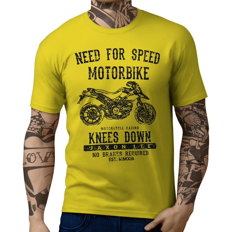 JL Speed Illustration For A Ducati Hypermotard 796 Motorbike Fan T-shirt