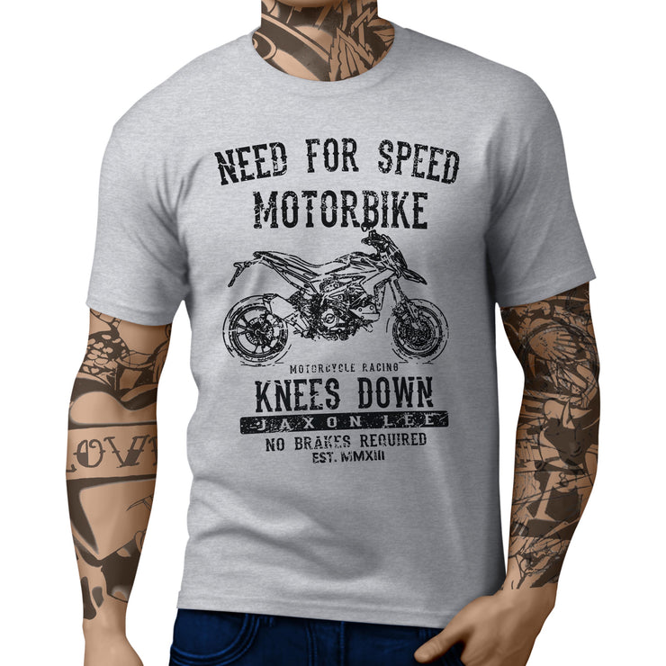 JL Speed Illustration For A Ducati Hypermotard SP 2013 Motorbike Fan T-shirt