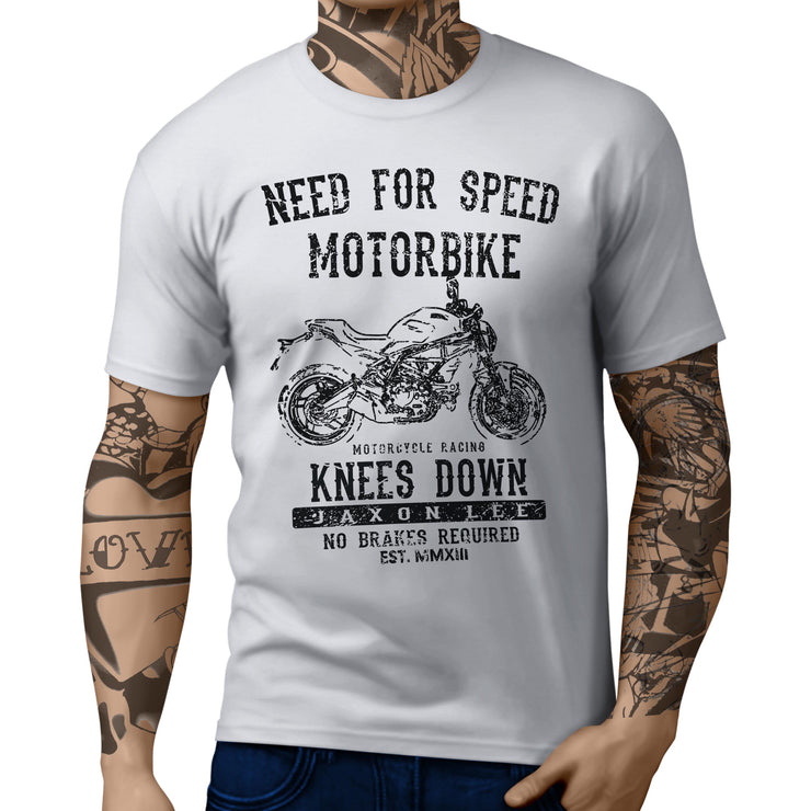 JL Speed Illustration For A Ducati Monster 797 Motorbike Fan T-shirt