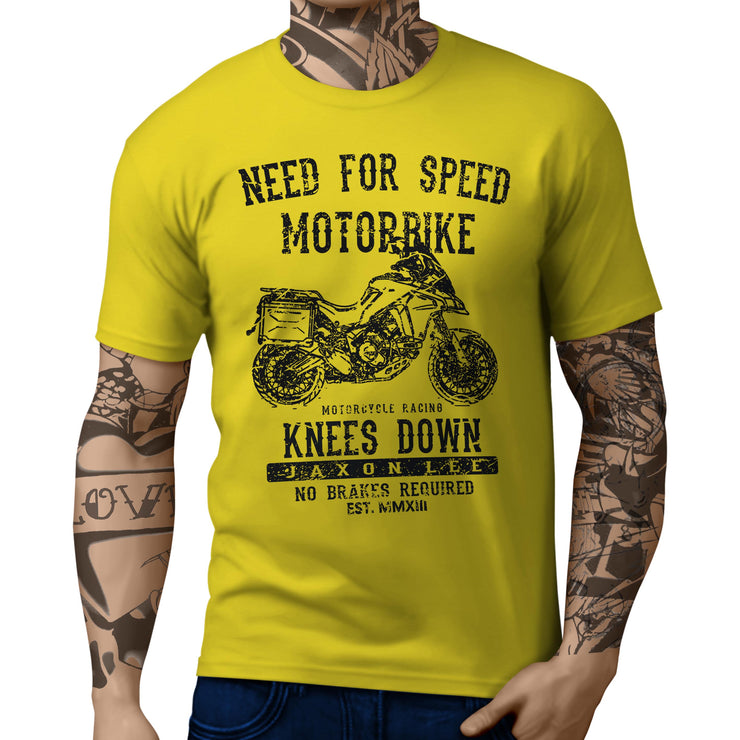 JL Speed Illustration For A Ducati Multistrada 1200 Enduro Motorbike Fan T-shirt