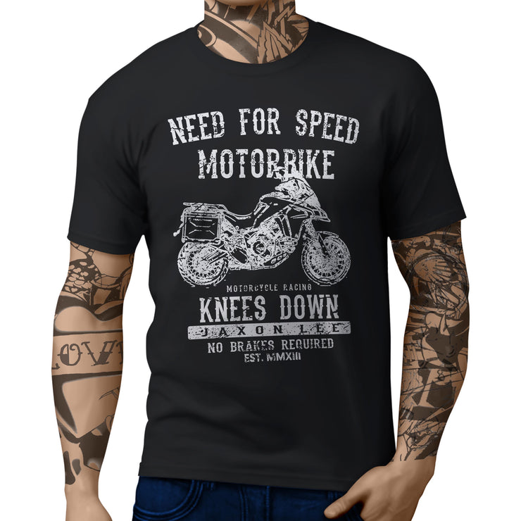 JL Speed Illustration For A Ducati Multistrada 1200 Enduro Motorbike Fan T-shirt