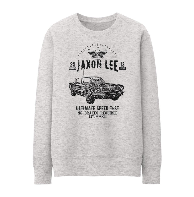 JL Speed Illustration For A Ford 1966 Mustang Convertible Motorcar Fan Jumper