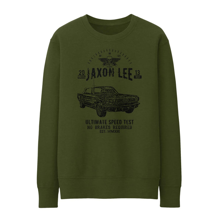 JL Speed Illustration For A Ford 1966 Mustang Convertible Motorcar Fan Jumper