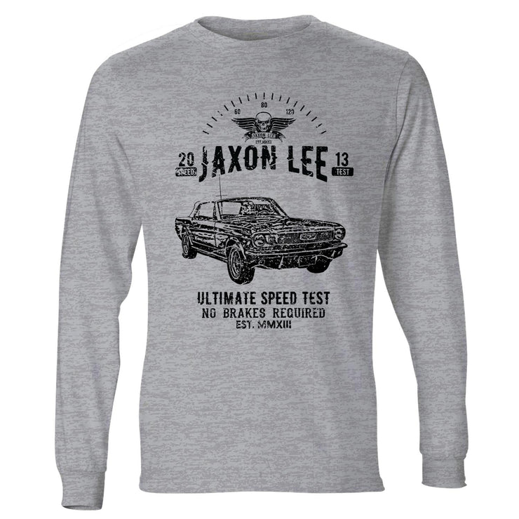 JL Speed Illustration For A Ford 1966 Mustang Convertible Motorcar Fan LS-Tshirt