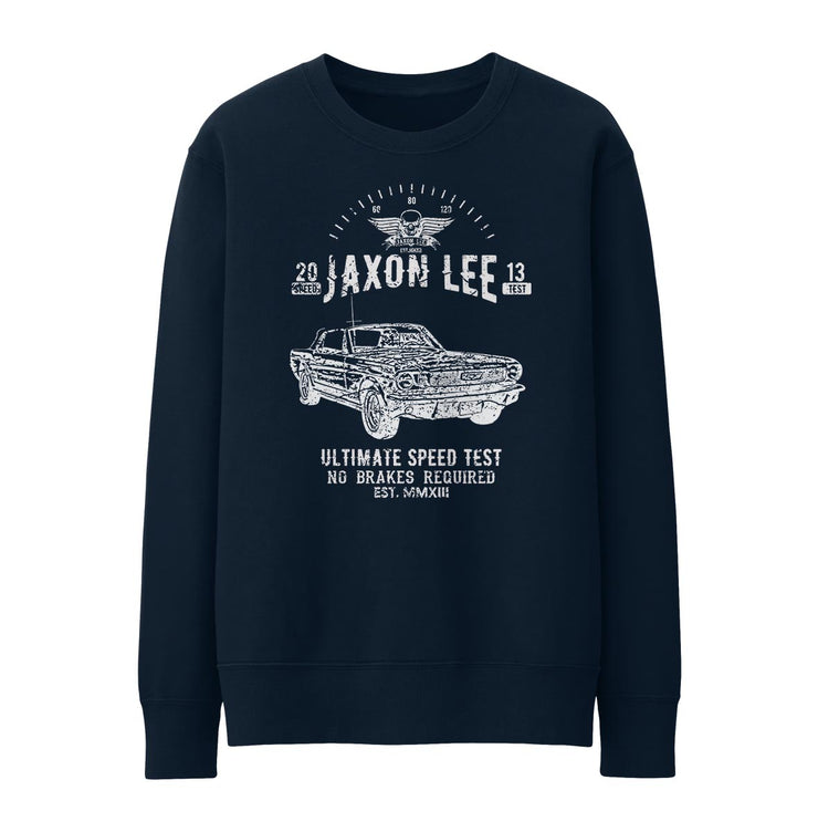 JL Speed Illustration For A Ford 1966 Mustang Convertible Motorcar Fan Jumper