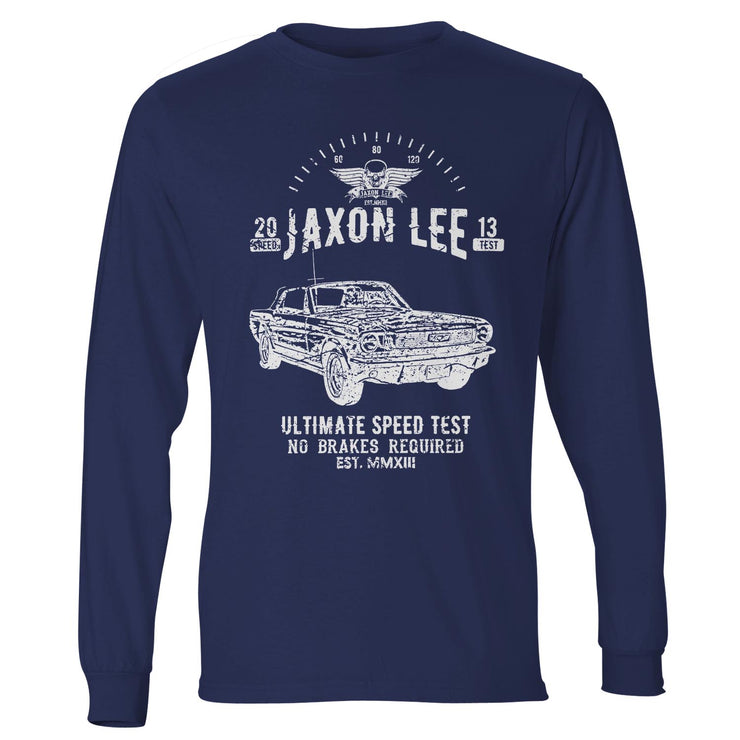 JL Speed Illustration For A Ford 1966 Mustang Convertible Motorcar Fan LS-Tshirt