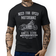 JL Speed Art Tee aimed at fans of Harley Davidson CVO Street Glide Motorbike