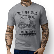 JL Speed Art Tee aimed at fans of Harley Davidson Heritage Softail Classic Motorbike