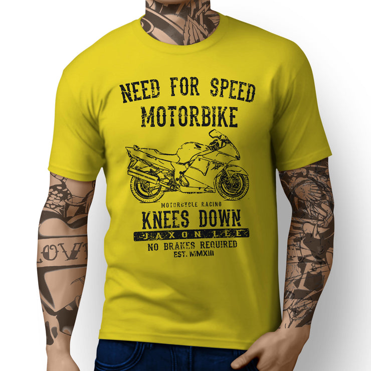 JL Speed Illustration For A Honda CBR1100XX BLACKBIRD Motorbike Fan T-shirt