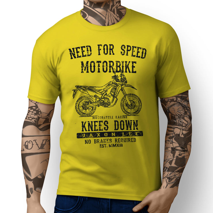 JL Speed Illustration For A Honda CRF250L Rally Motorbike Fan T-shirt