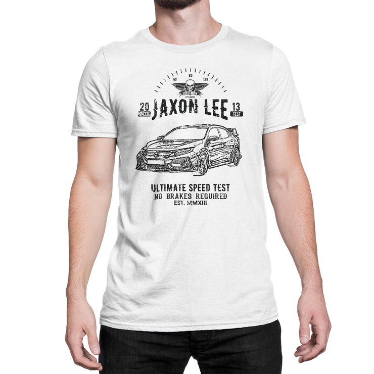 JL Speed Illustration For A Honda Civic Type R Motorcar Fan T-shirt