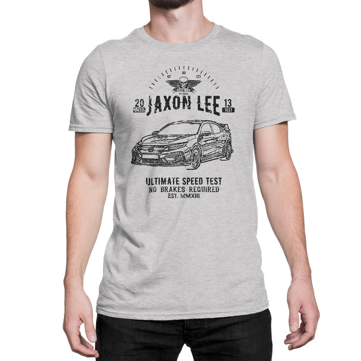 JL Speed Illustration For A Honda Civic Type R Motorcar Fan T-shirt