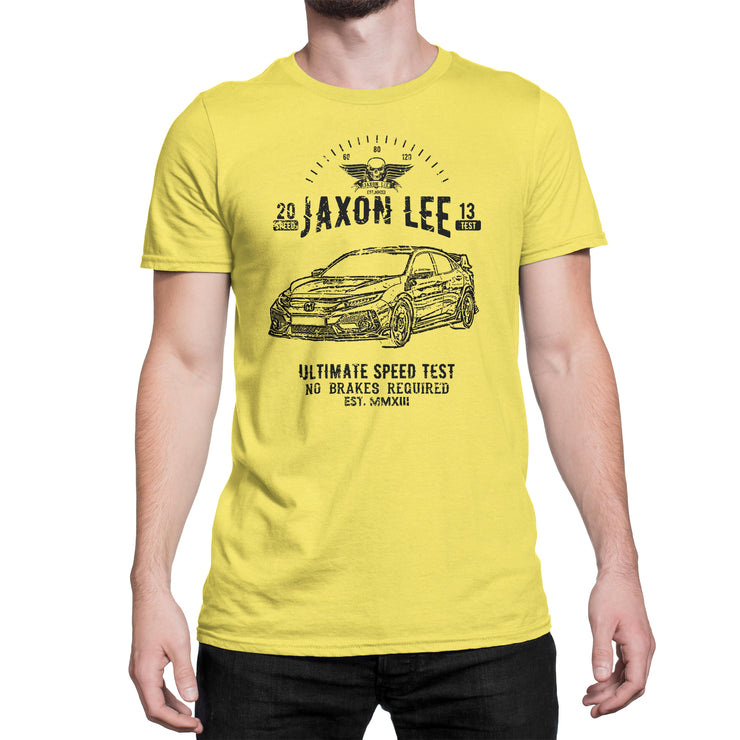 JL Speed Illustration For A Honda Civic Type R Motorcar Fan T-shirt