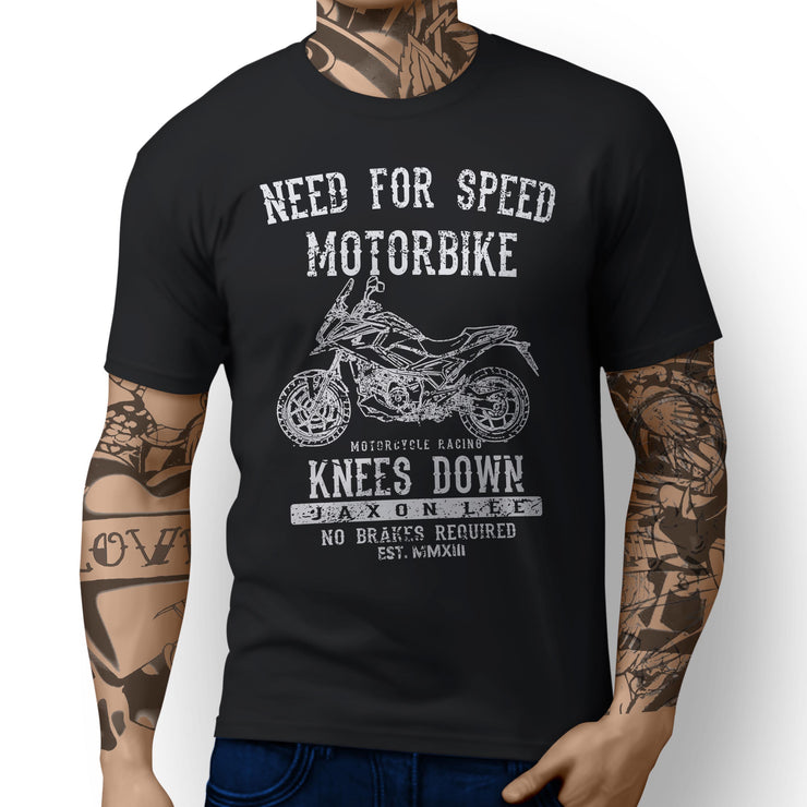 JL Speed Illustration For A Honda NC750X DCT ABS Motorbike Fan T-shirt