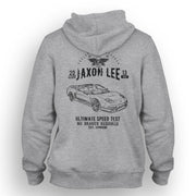 JL Speed Illustration For A Honda NSX-R 2005 Motorcar Fan Hoodie