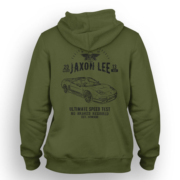 JL Speed Illustration For A Honda NSX-R 2005 Motorcar Fan Hoodie
